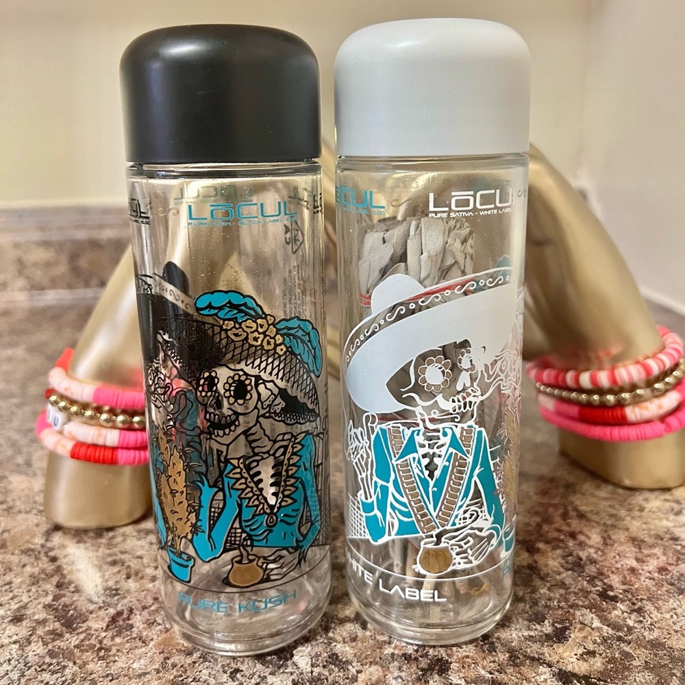 New Locul White Label Glass Bottles with Skeleton Designs